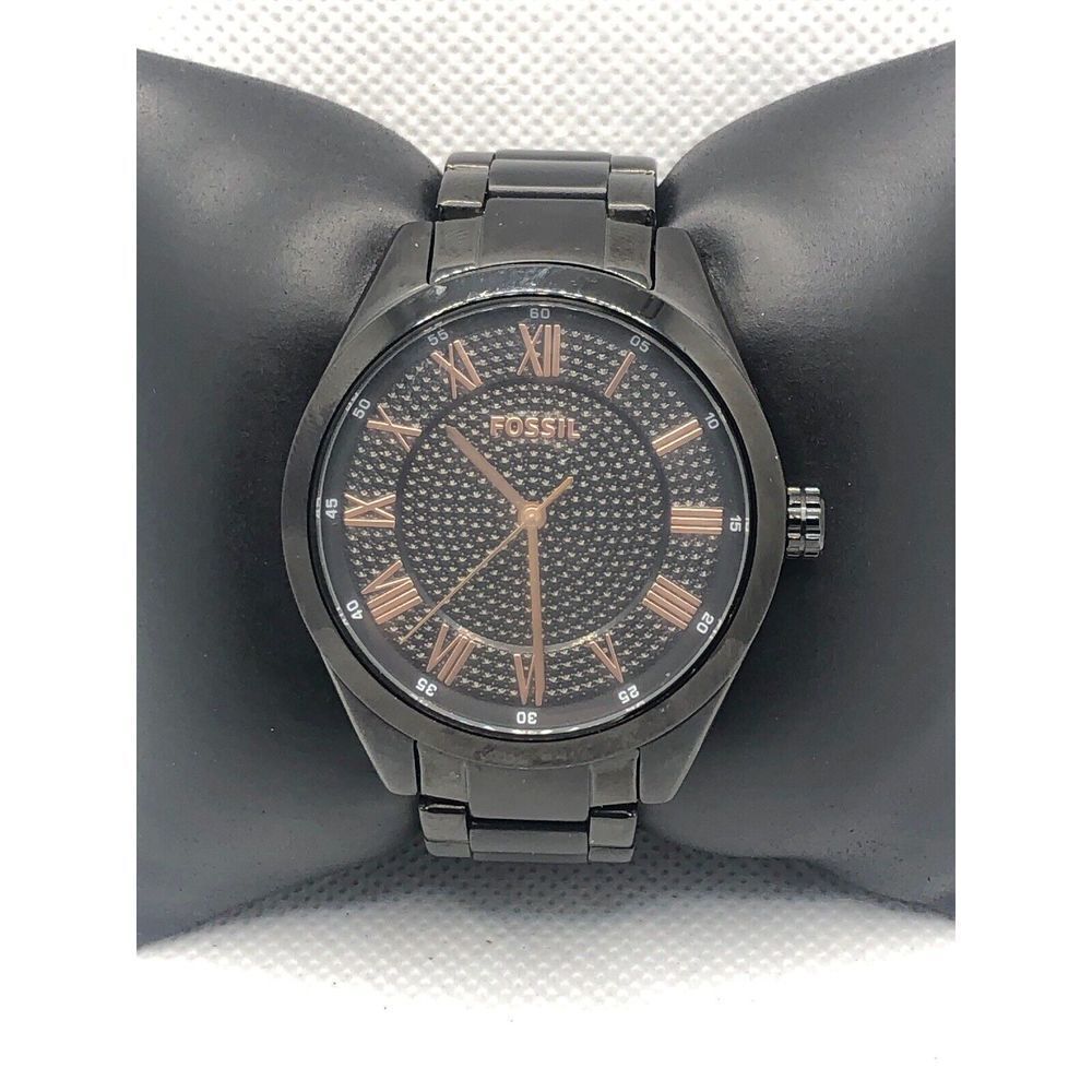 Fossil BQ1668 Unisex Stainless Steel Analog Black Dial Quartz Wrist Watch LP394